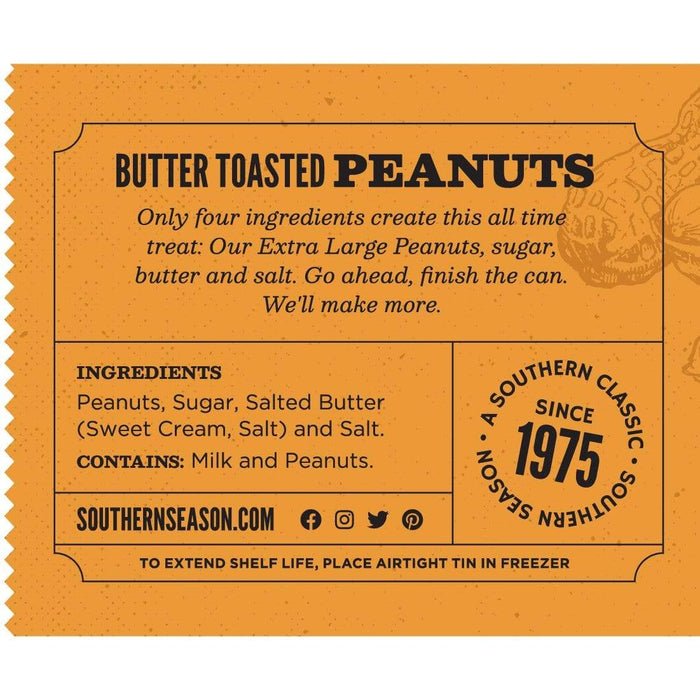 Southern Season Butter Toasted Peanuts 10 oz - Nuts