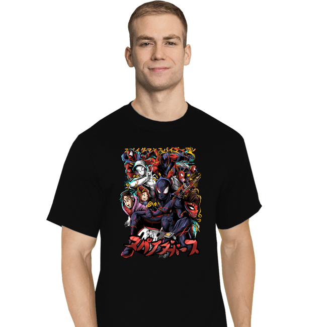 Last_Chance_Shirts T-Shirts, Tall / Large / Black Spider In A Spiderverse