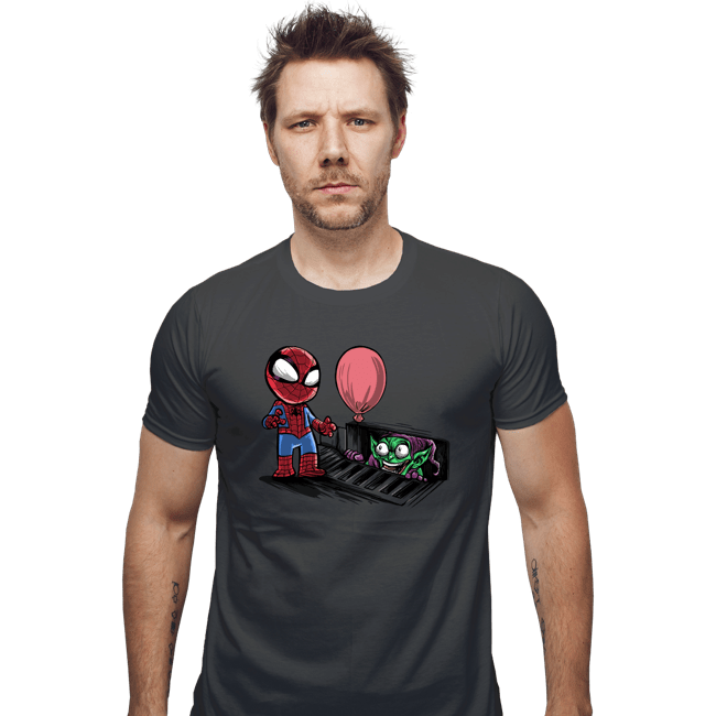 Daily_Deal_Shirts Fitted Shirts, Mens / Small / Charcoal Spider IT