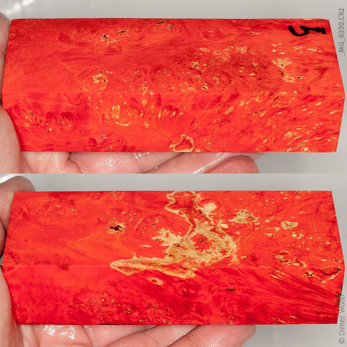 Stabilized wood box elder burl block