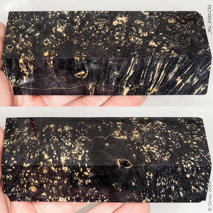 Stabilized wood box elder burl block