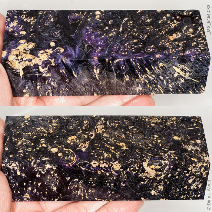 Stabilized wood box elder burl block