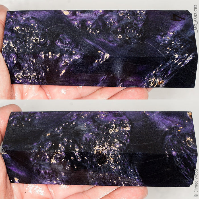 Stabilized wood box elder burl block