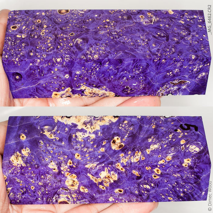 Stabilized wood box elder burl block