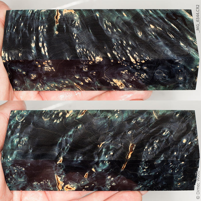 Stabilized wood box elder burl block
