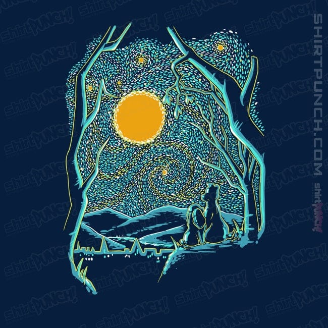 Shirts Magnets / 3"x3" / Navy Starry Dogs