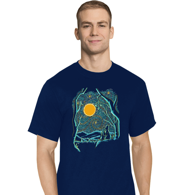 Shirts T-Shirts, Tall / Large / Navy Starry Dogs