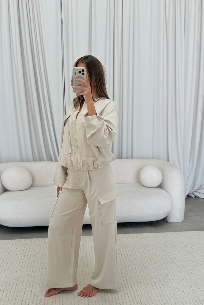 Stevie Set in Beige *Final Sale*