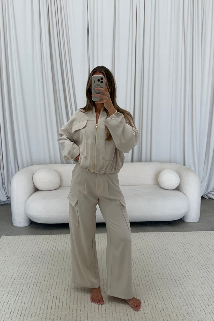 Stevie Set in Beige *Final Sale*