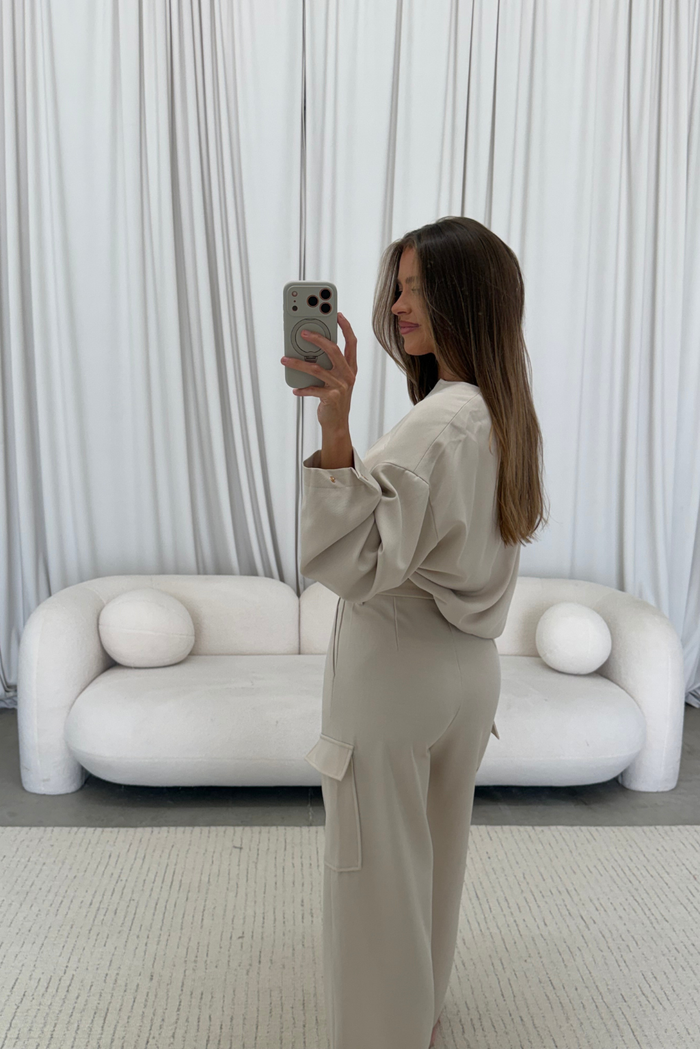 Stevie Set in Beige *Final Sale*