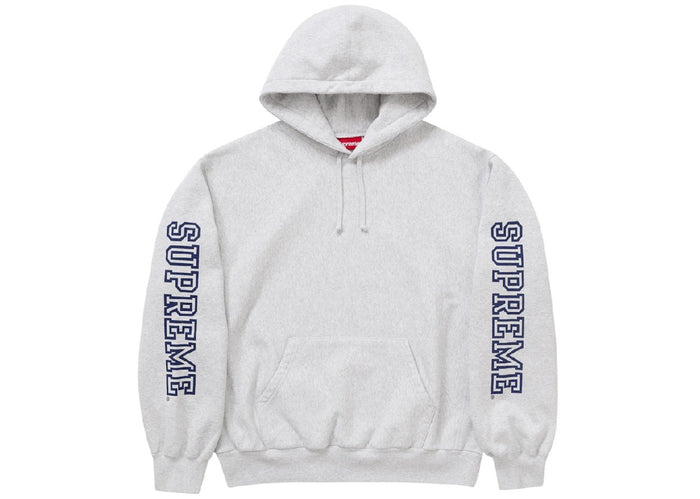 Supreme Collegiate Sleeve Hooded Sweatshirt Ash Grey