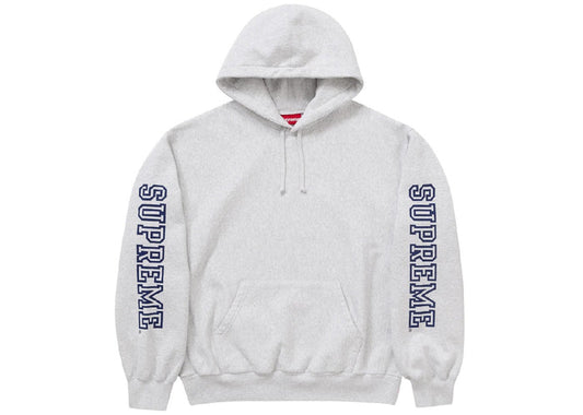 Supreme Collegiate Sleeve Hooded Sweatshirt Ash Grey