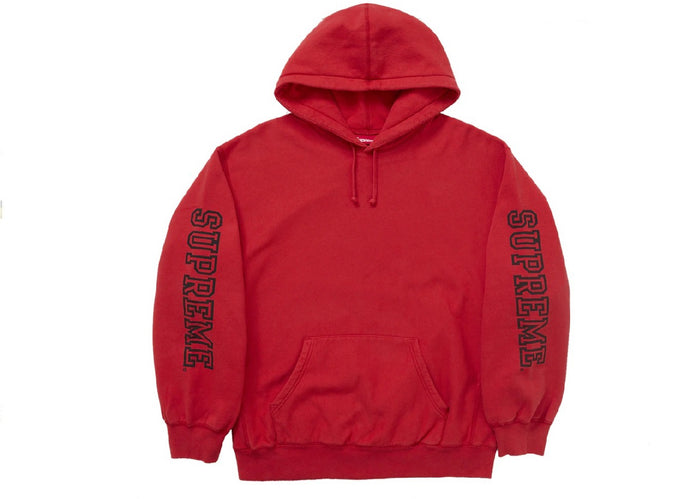 Supreme Collegiate Sleeve Hooded Sweatshirt Burnt Red