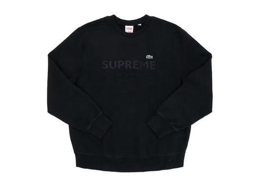 Supreme LACOSTE Crewneck Black