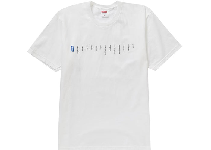 Supreme Location Tee White