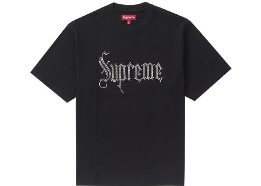 Supreme Rhinestone S/S Top Black