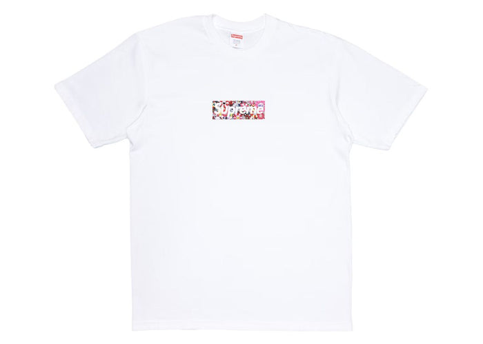 Supreme Takashi Murakami COVID-19 Relief Box Logo Tee White