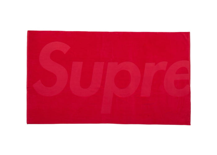 Supreme Tonal Logo Towel Red