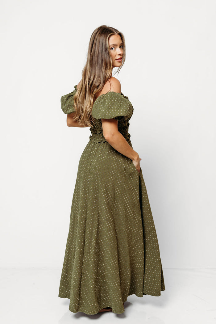 Sydnee 100% Cotton Maxi Dress in Dark Green - Bump Friendly & Inclusive Sizing *9/10 PRE-ORDER*
