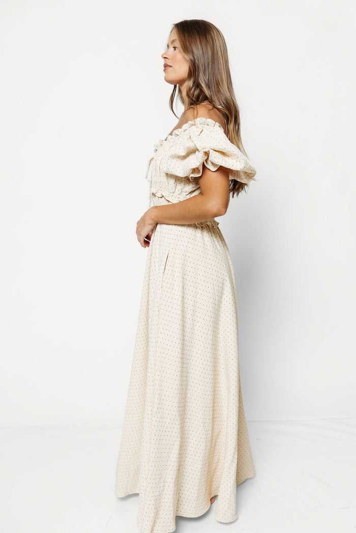 Sydnee 100% Cotton Maxi Dress in Natural Ivory - Bump Friendly & Inclusive Sizing *9/10 PRE-ORDER*