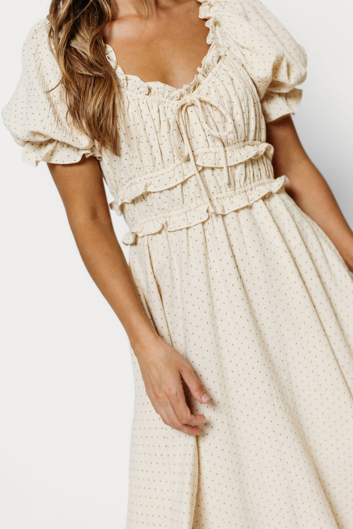 Sydnee 100% Cotton Maxi Dress in Natural Ivory - Bump Friendly & Inclusive Sizing *9/10 PRE-ORDER*
