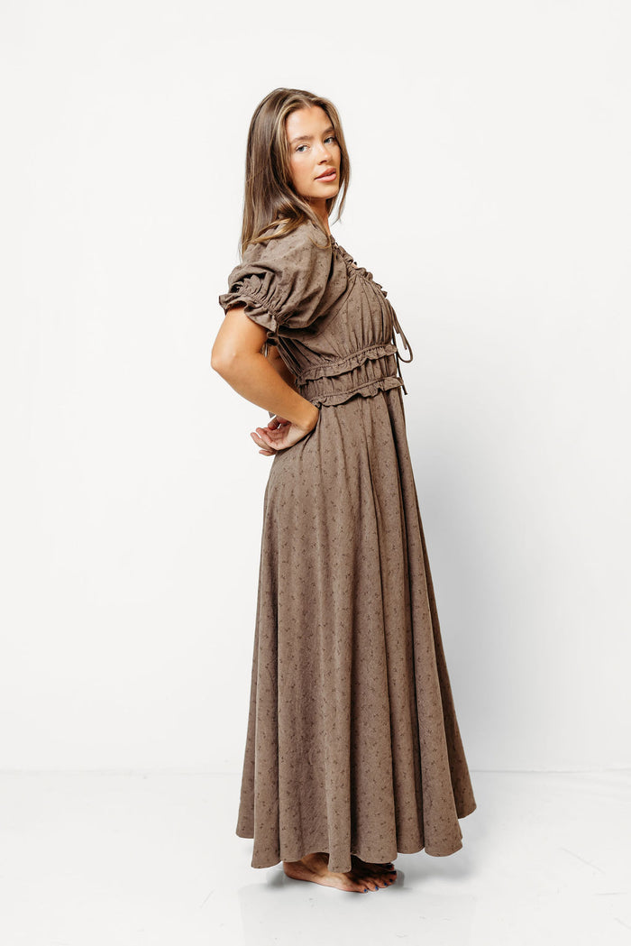 Sydnee Maxi Dress in Mocha - Bump Friendly & Inclusive Sizing *9/10 PRE-ORDER*