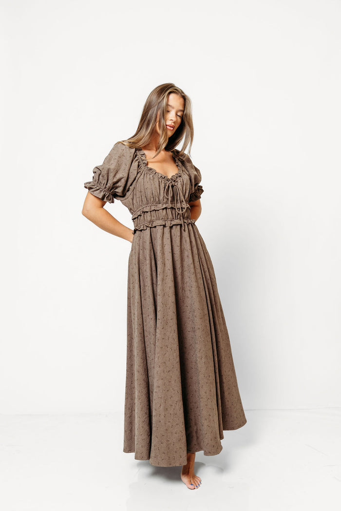 Sydnee Maxi Dress in Mocha - Bump Friendly & Inclusive Sizing *9/10 PRE-ORDER*