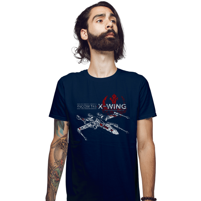 Shirts Fitted Shirts, Mens / Small / Navy T-65 X-Wing