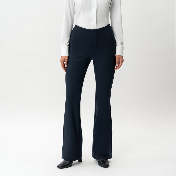 Tailored Ponte Bootcut Trouser - Ninepine