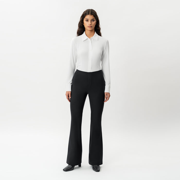 Tailored Ponte Bootcut Trouser - Ninepine