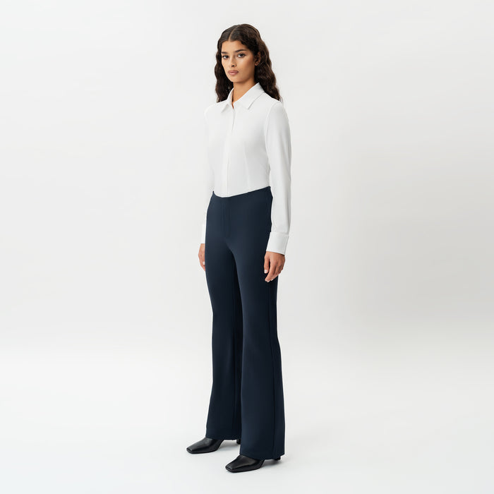 Tailored Ponte Bootcut Trouser - Ninepine