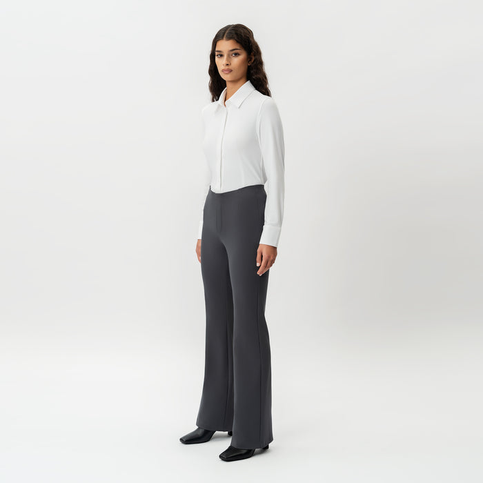 Tailored Ponte Bootcut Trouser - Ninepine