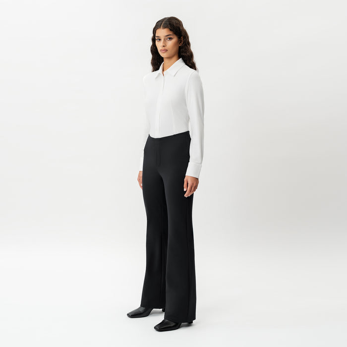 Tailored Ponte Bootcut Trouser - Ninepine