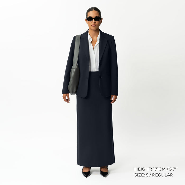 Tailored Ponte Maxi Skirt - Ninepine