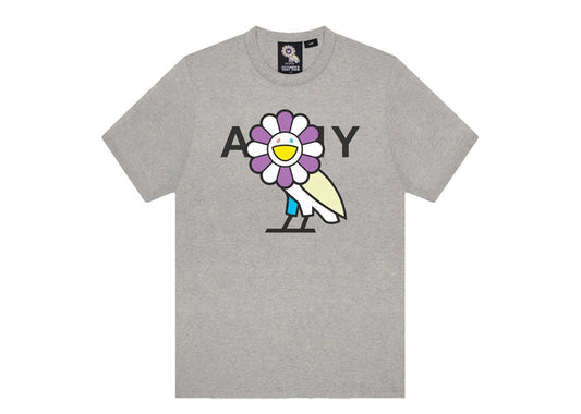 Takashi Murakami x OVO Surplus Flower Owl Tee Heather Grey