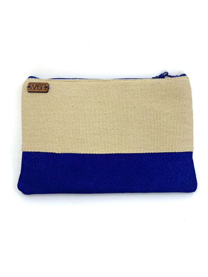 Blue & Beige Solid