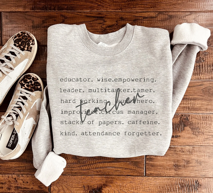 Teacher Words Sweatshirt