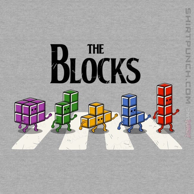 Last_Chance_Shirts Magnets / 3"x3" / Sports Grey The Blocks