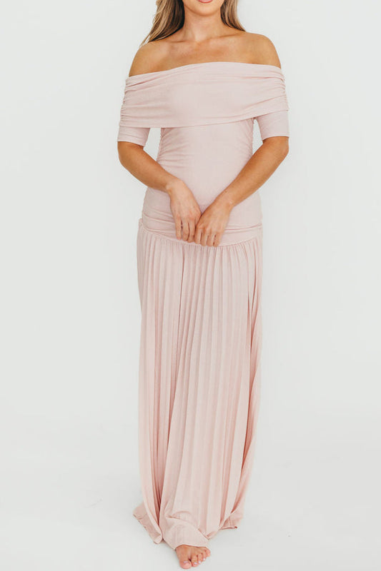 The Lennox Maxi Dress in Dusty Pink - Bump Friendly *Final Sale*
