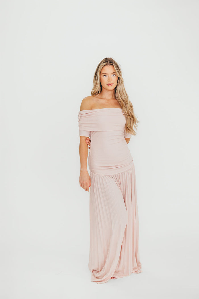 The Lennox Maxi Dress in Dusty Pink - Bump Friendly *Final Sale*