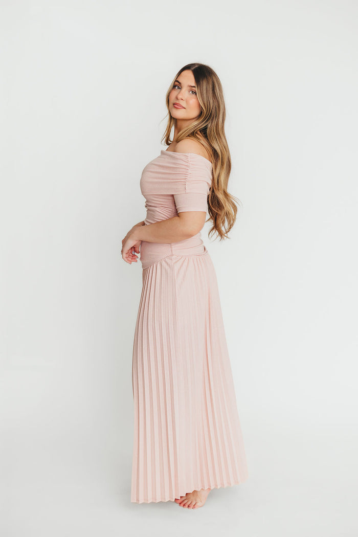 The Lennox Maxi Dress in Dusty Pink - Bump Friendly *Final Sale*