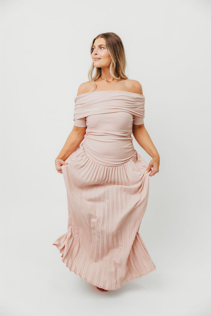 The Lennox Maxi Dress in Dusty Pink - Bump Friendly *Final Sale*