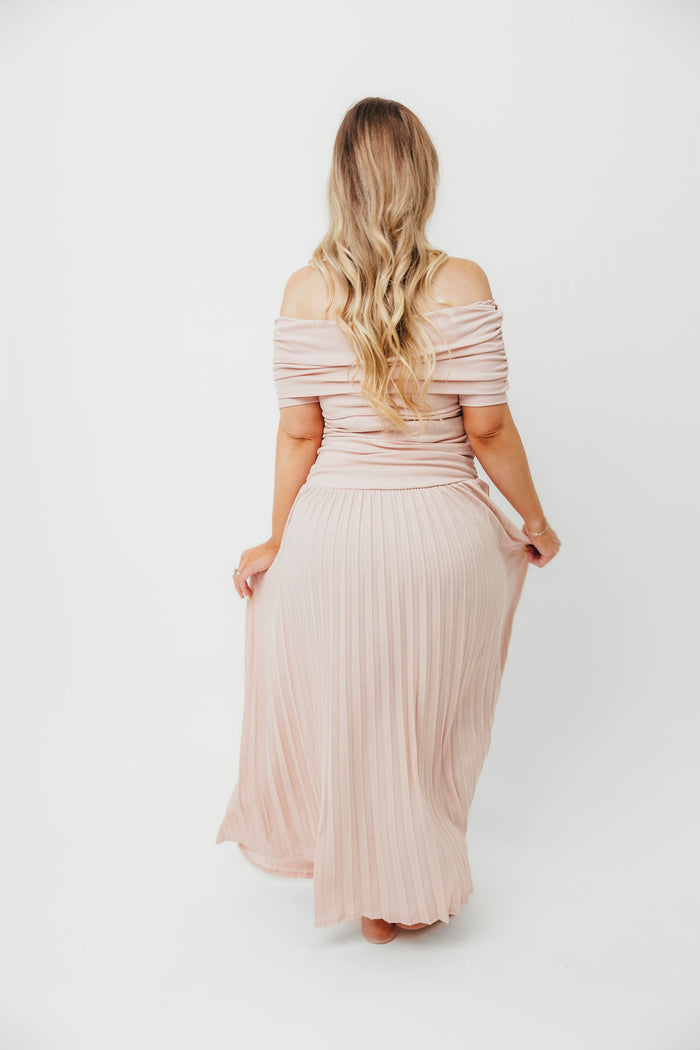 The Lennox Maxi Dress in Dusty Pink - Bump Friendly *Final Sale*