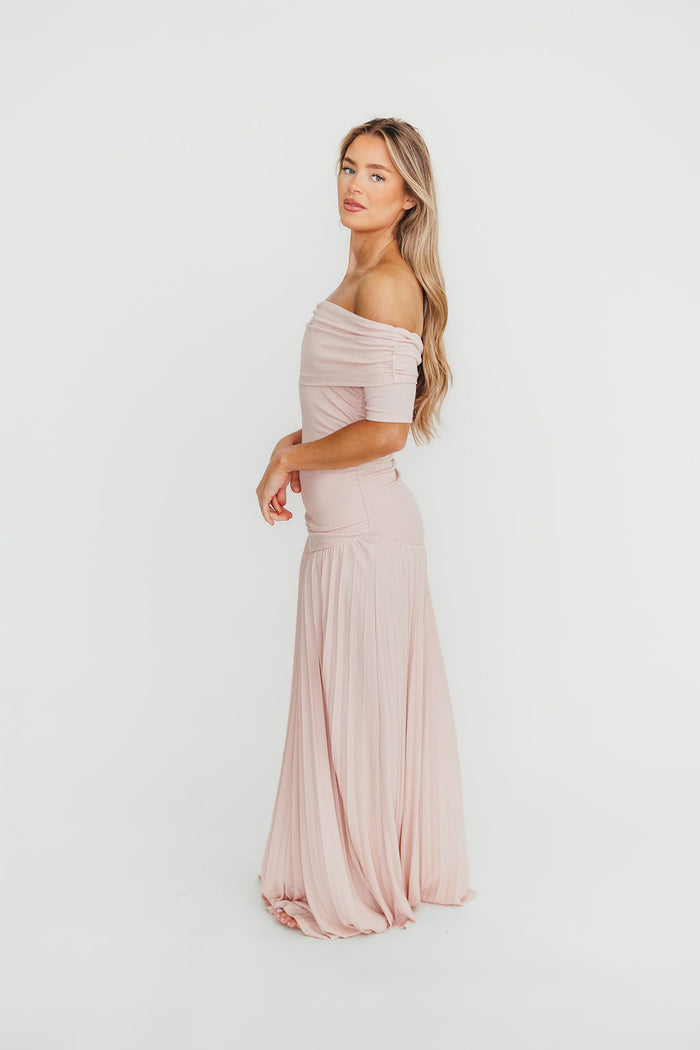 The Lennox Maxi Dress in Dusty Pink - Bump Friendly *Final Sale*