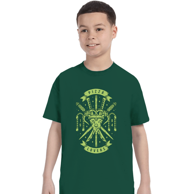 Secret_Shirts T-Shirts, Youth / XS / Forest The Pizza Lovers