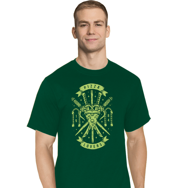 Secret_Shirts T-Shirts, Tall / Large / Charcoal The Pizza Lovers