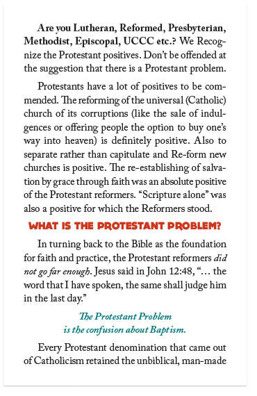 The Protestant Problem (KJV)