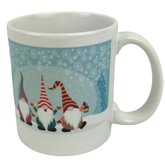 Three gnomes coffee mug