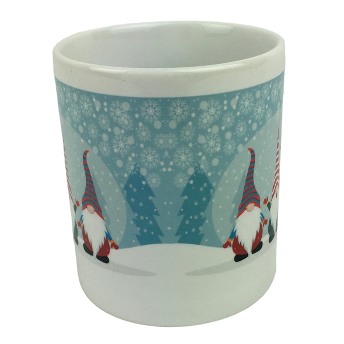 Three gnomes coffee mug