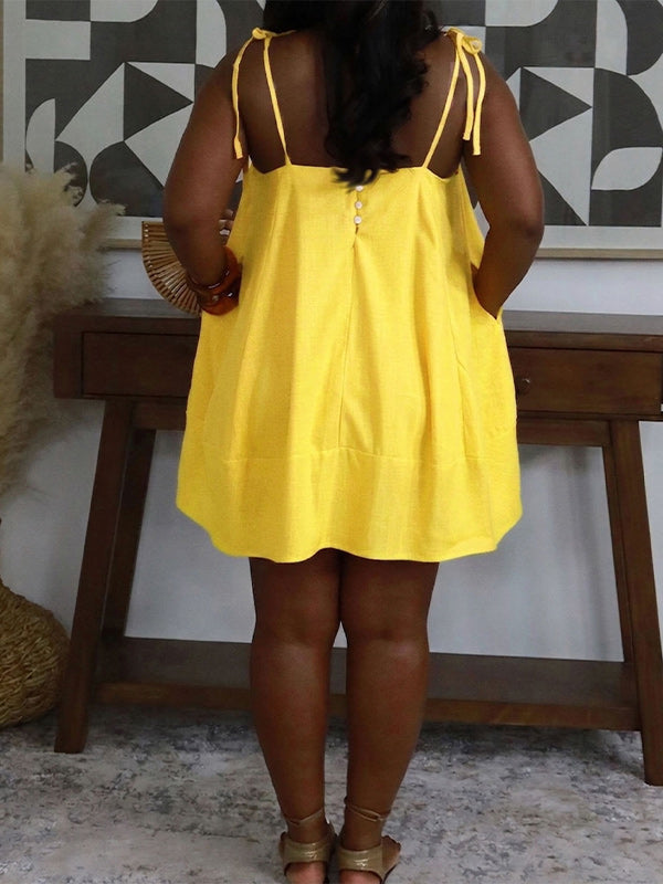 Tie-Shoulder Cami Dress